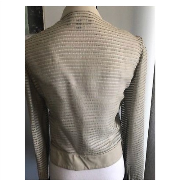 Giorgio Armani leather and silk moto jacket - Picture 5 of 7